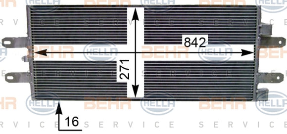 Ilmastointilaitteen kenno Scania 1921284 1854555